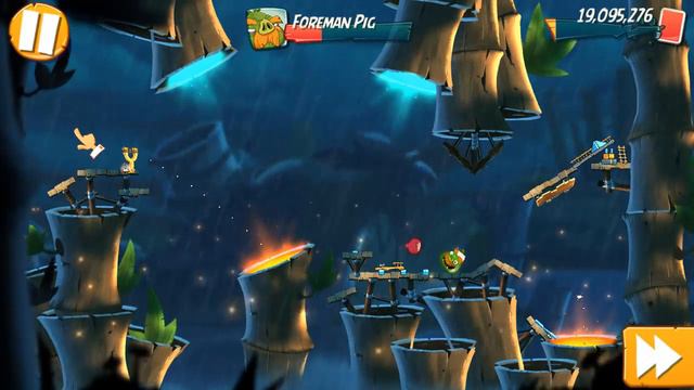 angry birds 2 AB2 "daily challenge"KING PIG PANIC смотреть онлайн