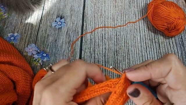 Свитер с тигром / Часть 2 / спицами