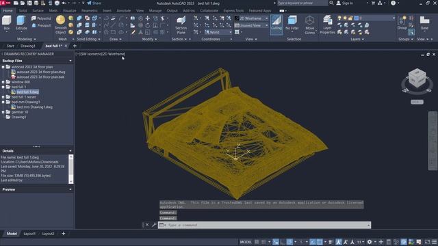 AutoCAD How To Open Drawing Recovery Manager Tutorial смотреть онлайн