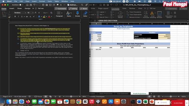 Excel Module 3 SAM Project A (9- 15) смотреть онлайн
