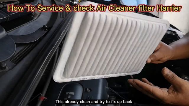 DIY Cara tukar & cek air filter enjin toyota harrier ACU30. [How to check engine air filter] смотреть онлайн