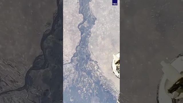 Дельта Волги: съемка с Международной Космической Станции смотреть онлайн