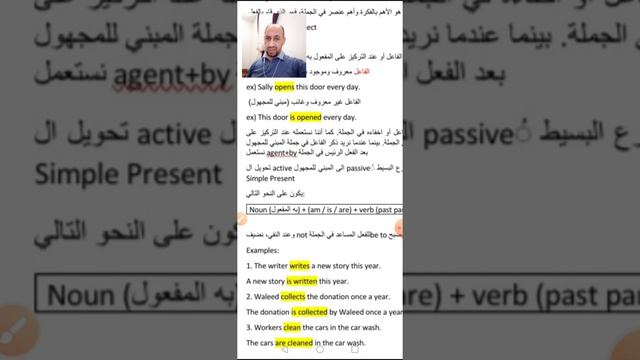 Tenth Grade المعلم عمر اللحام Revision of: present simple and past simple passive смотреть онлайн