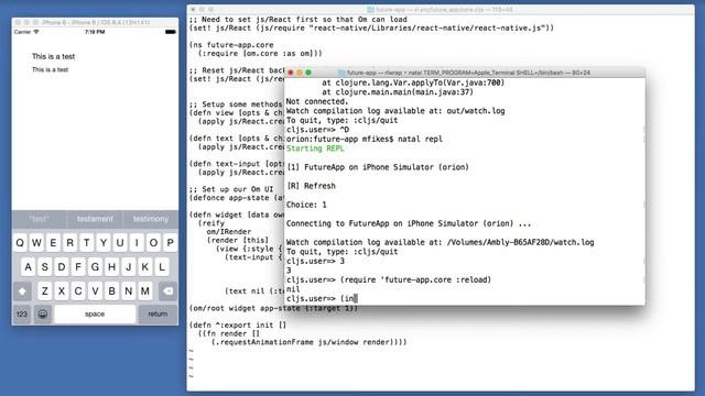 TextInput ClojureScript + React Native смотреть онлайн