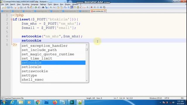 Belajar PHP - Session dan Cookies #part8 смотреть онлайн