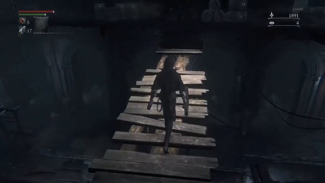 Bloodborne [Eileen in Central Yharnam and Gesture Shake Off Cape] смотреть онлайн