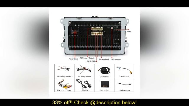 Review Podofo 9 inch car stereo 2+32GB Android 8.1 Car Multimedia player 2 Din Car radio Wifi GPS M смотреть онлайн