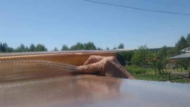 Поликарбонат на перголе, как укрытие от дождя. Polycarbonate on the pergola смотреть онлайн