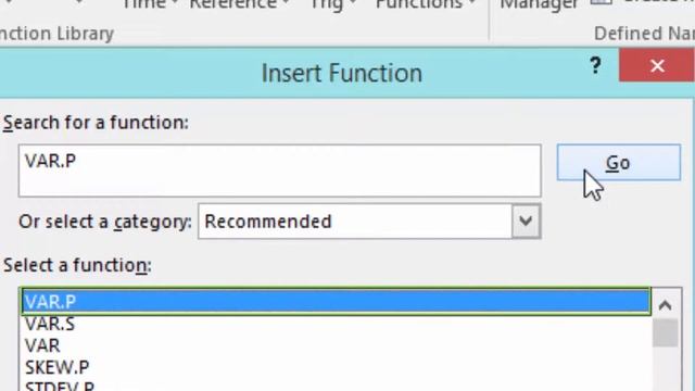 Use the Insert Function to calculate the VAR.P function смотреть онлайн