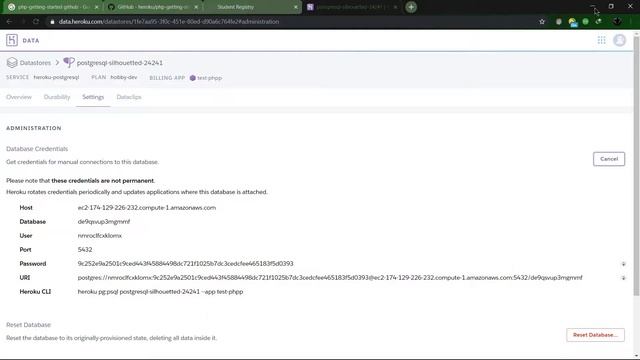 Migrating PHP project using heroku cli with PostgreSQL database смотреть онлайн