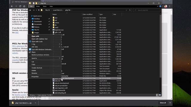 How to Install PHP on Windows 10/8/7 смотреть онлайн