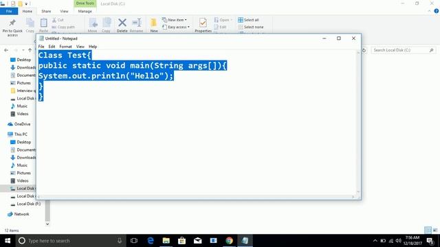 Installing and Setting path for Java смотреть онлайн
