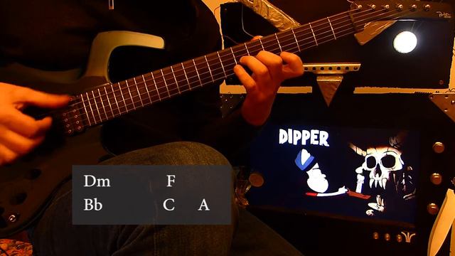 PlayAloneTricks - Gravity Falls Theme - Guitar - (Tab + Chords) смотреть онлайн
