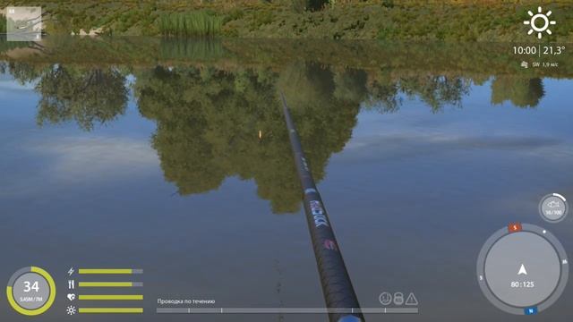 Русская Рыбалка 4. р. Ахтуба. Точка для ловли - Чехонь смотреть онлайн