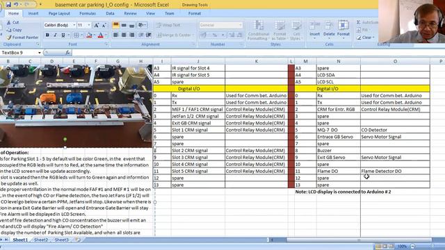 Basement Car Parking System Arduino Board Pinout Assignment