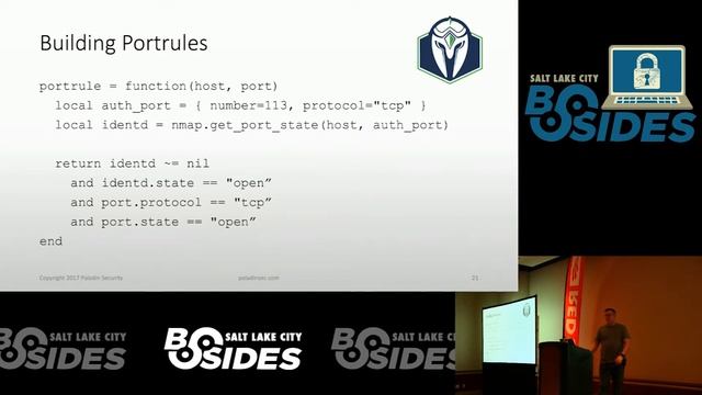 BSidesSLC 2017 -- Jason Wood -- Get Started Writing Nmap Scripts смотреть онлайн