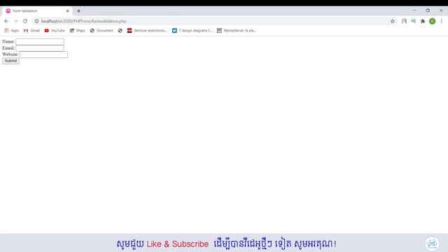 How To Use Form Validation In PHP ជាភាសាខ្មែរ