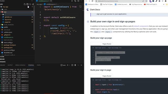 ASMR Programming - Next.js & React Authentication With Clerk смотреть онлайн