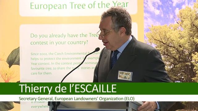 Erika Mink and Thierry de l'Escaille - Award Ceremony of the European Tree of the Year 2014 Contest смотреть онлайн