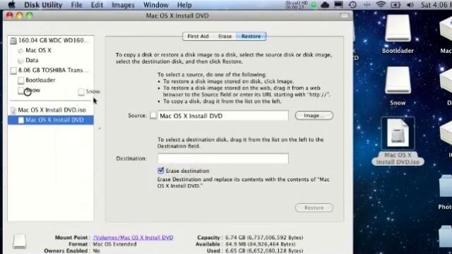 How to make a bootable Snow Leopard USB смотреть онлайн