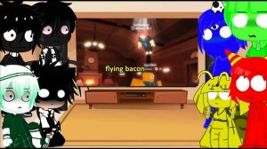 Doors + Garten of Banban react to BUUR ROBLOX DOORS Funny Moments (MEMES)/Gacha