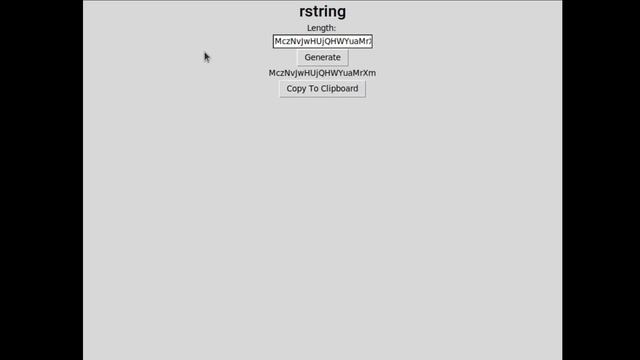 How To Use My Graphical Open Source Random String Generator: rstring смотреть онлайн