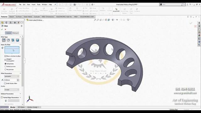 Art of Engineering - Design Interlocked Mobius Ring смотреть онлайн