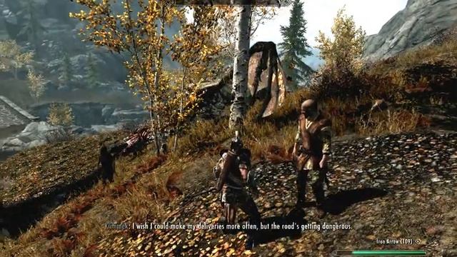 The Elder Scrolls V: Skyrim - Dragon Raid in a Town смотреть онлайн