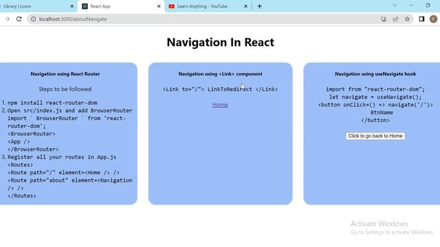 Navigation in React ? #react #reactjs #reacttutorial #navigation смотреть онлайн