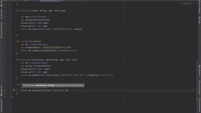 SQLite Database in Android | Insert, Read, Update, and Delete Operations| Kotlin | Android Tutorial смотреть онлайн