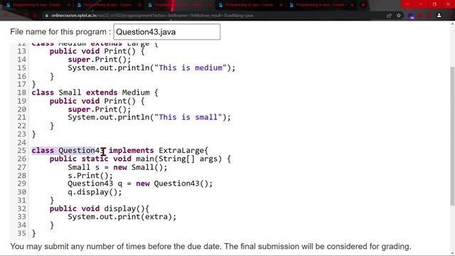 NPTEL Programming In Java WEEK 4 Programming Assignment Solutions | Swayam July 2022 | IIT Kharagpu смотреть онлайн