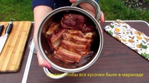 Свиные ребра на углях. Готовим на мангале. Природа