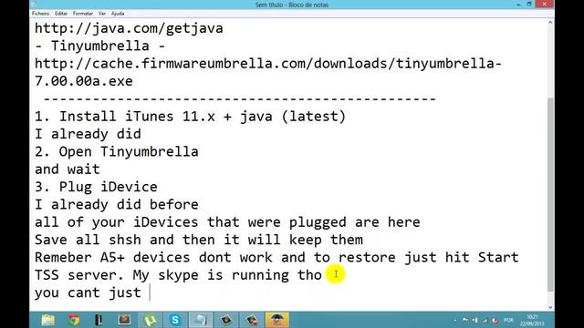 How to save SHSH Blobs and Ap Ticket using tinyumbrella смотреть онлайн
