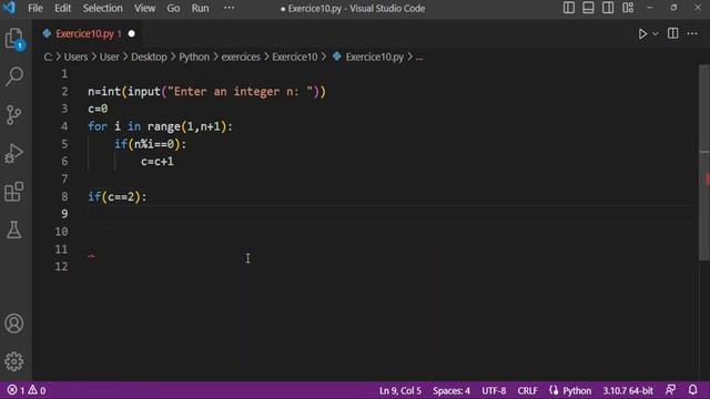 Practice Python : Basic Exercises for Beginners # 010 - The prime number смотреть онлайн