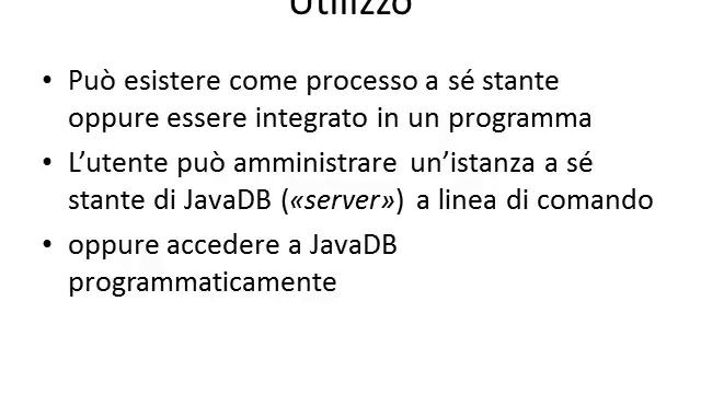 Introduzione a JavaDB смотреть онлайн