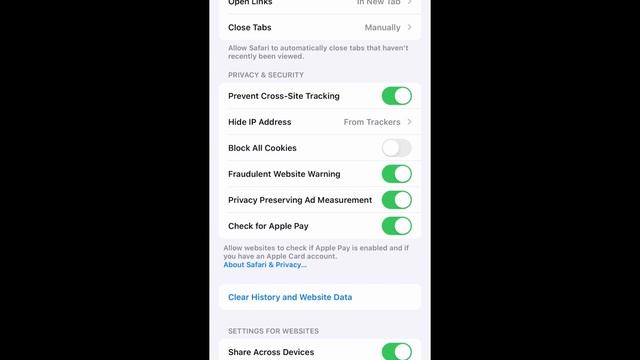 IOS 16 How To Block All Safari Cookies On IPhone IPad & IPod - Block Safari Cookies On IPhone