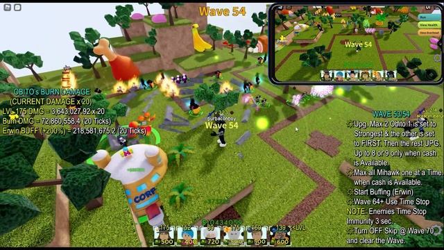 Level 175 Obito Extreme Infinite Mode (Wave 80) | EXP Farm (24 EXP Units) | All Star Tower Defense смотреть онлайн