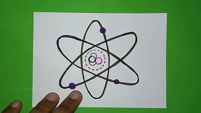 How to Draw an Atom | Atom Structure Diagram | Physics Project Diagram смотреть онлайн