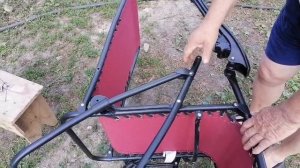 Ремонт шезлонга. Купил брак. Смотрите, что пришлось делать.