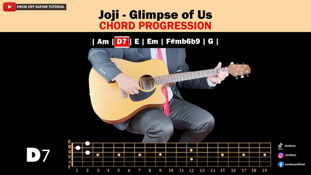Joji - Glimpse of Us ( Guitar Chord Tutorial Playthrough + Lyrics ) смотреть онлайн