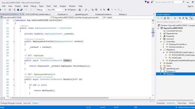 Asp.Net Core MVC Web App CRUD with EF Core смотреть онлайн