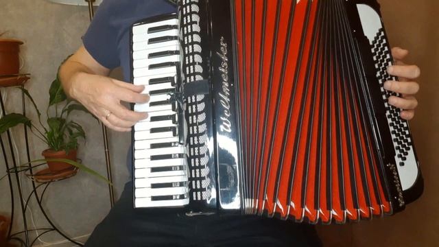 Как играть Ламбаду на аккордеоне. Летняя "зажигалка". смотреть онлайн