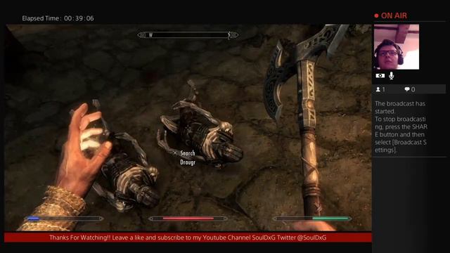 Just Wow!!Playing Skyrim Remastered PS4 ! Live смотреть онлайн