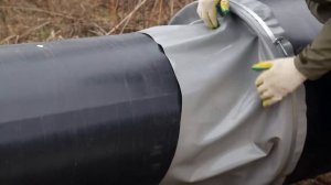 Установка манжеты герметизирующей полимерно-тканевой МГП