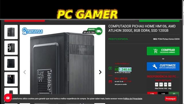 COMPUTADOR MANCER GAMER, INTEL I3-3220, RADEON RX 550 4GB, 8GB DDR3, SSD 120GB смотреть онлайн