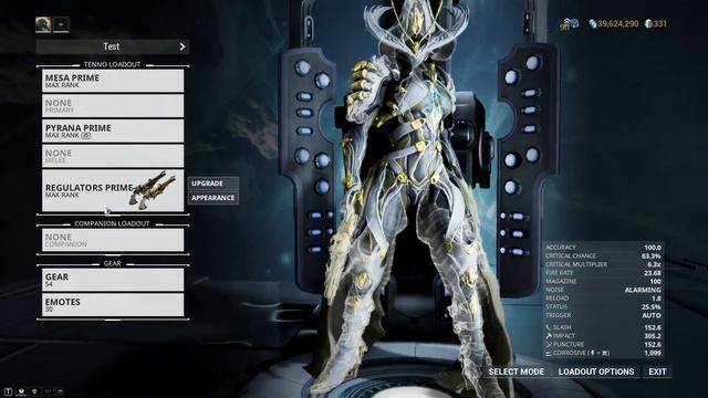 Warframe Mesa Prime Build (0 Forma) + Regulators Prime Build (2 Forma) смотреть онлайн