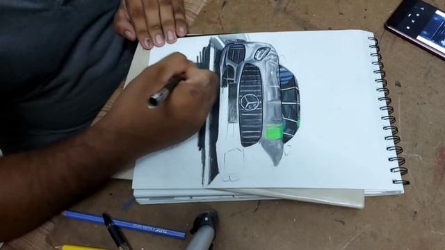 MERCEDES BENZ GT63s full drawing | RITHUN CAR DESIGNS | смотреть онлайн