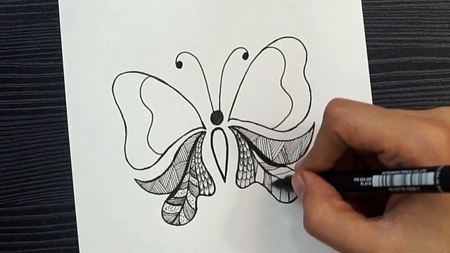 Butterfly Doodle Art || How To Draw Butterfly || Butterfly Drawing || Doodle Art #WithMe смотреть онлайн