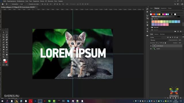 Как быстро отцентрировать любой объект в Фотошопе? Уроки Фотошопа смотреть онлайн