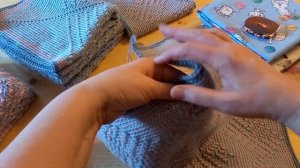 Готовая работа-Панама спицами // Квадраты для пледа//Новые ткани и пряжа/Видео 1. от Сына